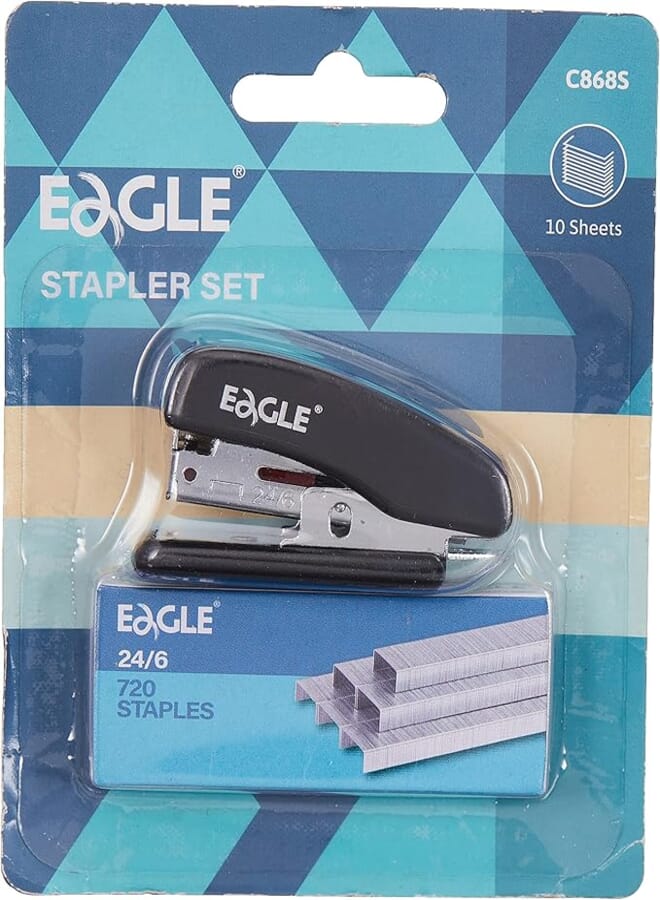 Eagle mini pocket stapler with staples